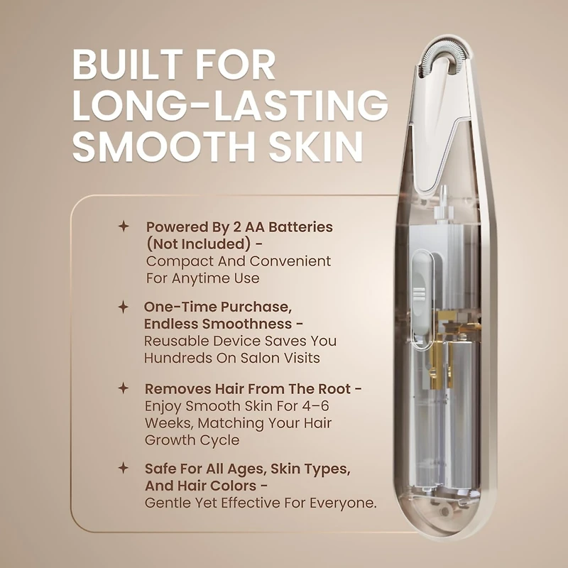 Esthetic Cordless Epilator Facial Hair Remover