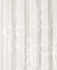 Lush Decor Ruffle Flower Shower Curtain, 72" x