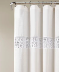 Lush Decor Dana Lace Shower Curtain, 72" x