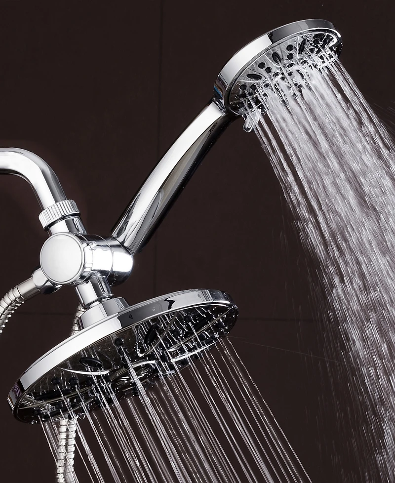 AquaDance Premium High Pressure 3-way Rainfall Combo Shower Head
