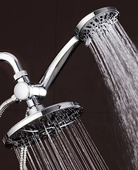 AquaDance Premium High Pressure 3-way Rainfall Combo Shower Head
