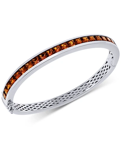 Citrine Bangle Bracelet (7 ct. t.w.) in Sterling Silver