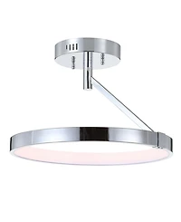 Jonathan Y Owen 17.5" Dimmable Integrated Led Metal Semi-Flush mount