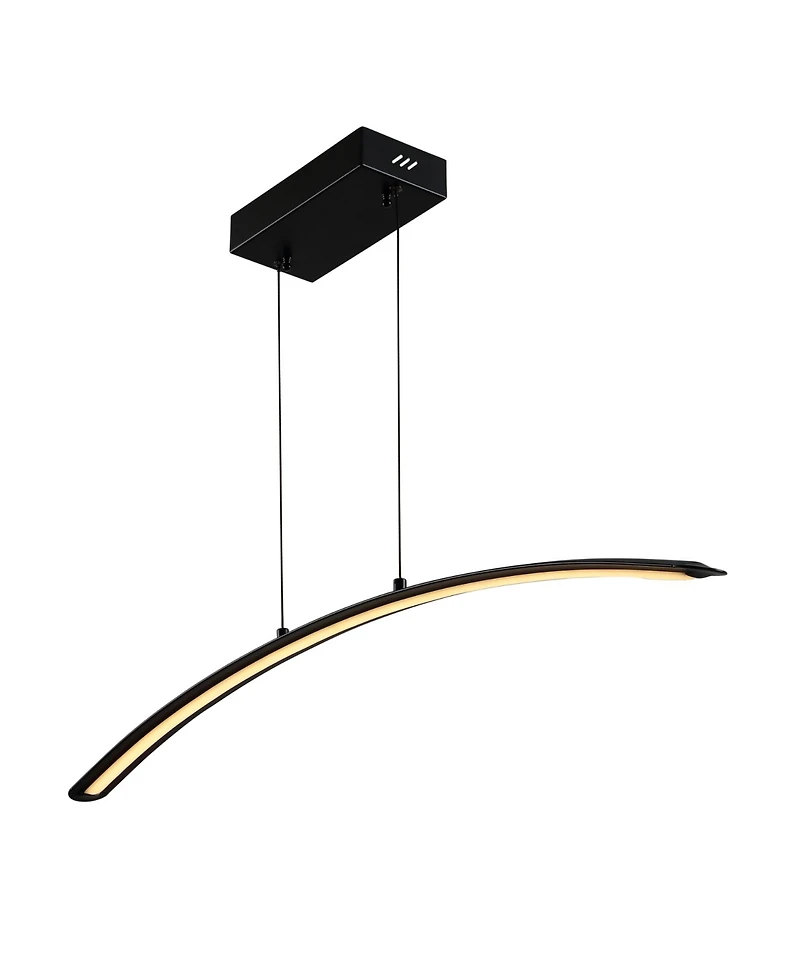 Jonathan Y Roxanna 41.5" Dimmable Adjustable Integrated Led Metal Linear Pendant
