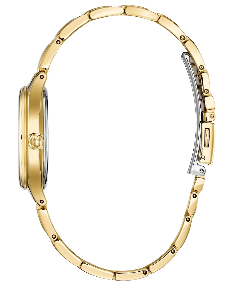 Citizen Eco-Drive Women's Corso Diamond-Accent Gold-Tone Stainless Steel Bracelet Watch 29mm