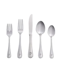 Riverridge Beaded 46 Piece Monogrammed Flatware Set - F, Service for 8