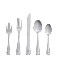 Riverridge Beaded 46 Piece Monogrammed Flatware Set - U, Service for 8