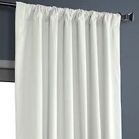 Half Price Drapes Fresh Popcorn Solid Cotton Hotel Blackout Curtain