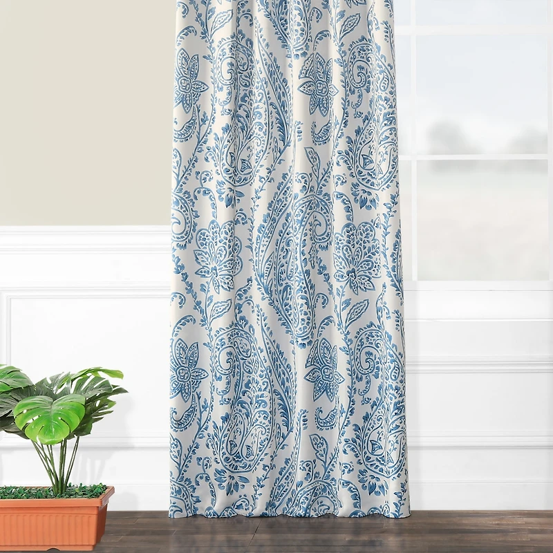 Half Price Drapes Tea Time Floral Room Darkening Curtain