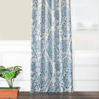 Half Price Drapes Tea Time Floral Room Darkening Curtain