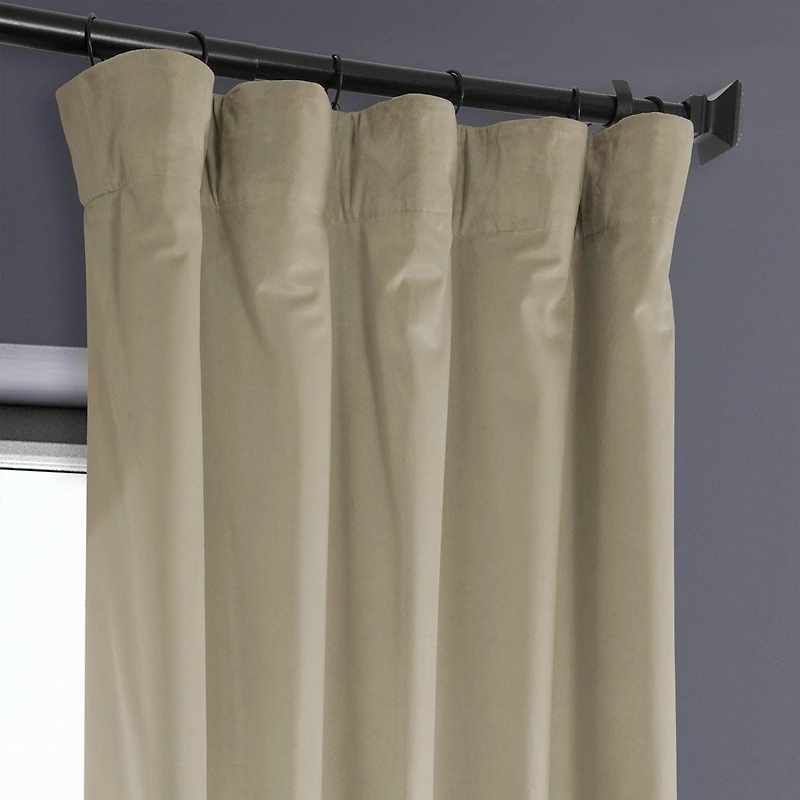Half Price Drapes Heritage Plush Velvet Room Darkening Curtain