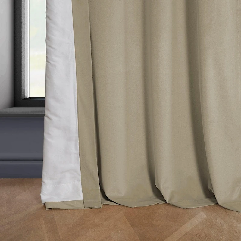 Half Price Drapes Heritage Plush Velvet Room Darkening Curtain