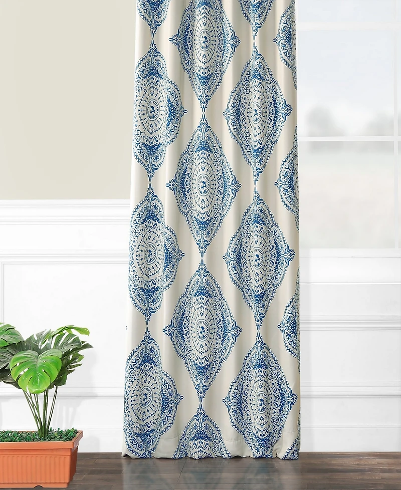 Half Price Drapes Henna Emblem Room Darkening Curtain