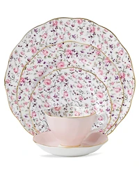 Royal Albert Rose Confetti 5 Piece Place Setting