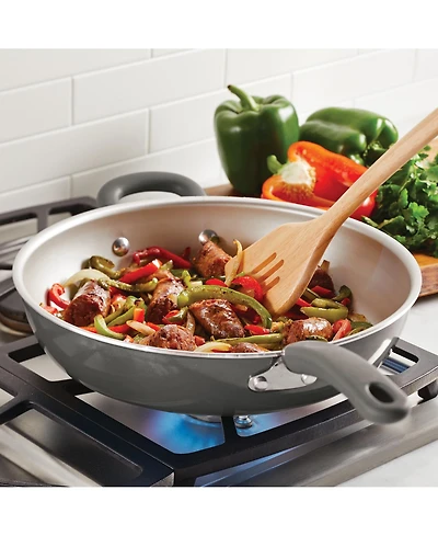 Rachael Ray Create Delicious Aluminum Nonstick 12.5" Open Deep Skillet