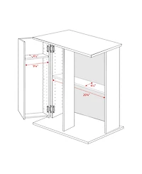 Prepac Locking Media Storage Cabinet