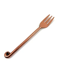 Treble Note Appetizer Copper Finish Forks - Set of 6