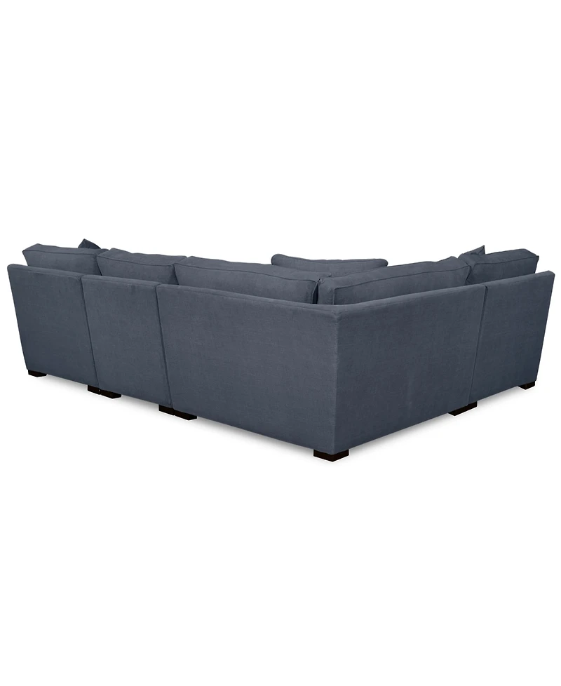 Radley Fabric 4-Piece Sectional Sofa, Created for Macy's