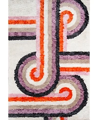 Novogratz Retro Ret-5 Lavender 3'6" x 5'6" Area Rug