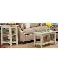 Shaker Cottage Bench with Shelf, Sand