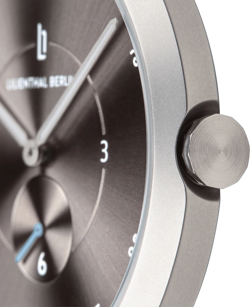 Lilienthal Berlin L1 Gray Leather Watch 42mm