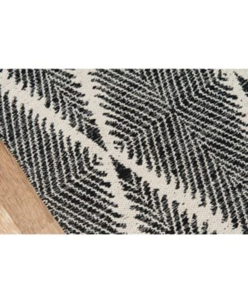 River Riv 1 Machine Washable Beacon Black Area Rug Collection