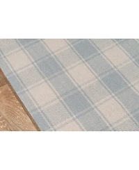 Erin Gates Marlborough Mlb-1 Charles Light Blue 2'3" x 8' Runner Area Rug