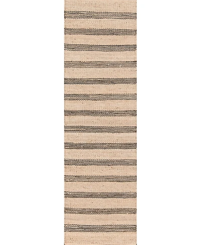 Novogratz Montauk Mtk-2 Charcoal 2'3" x 8' Runner Area Rug