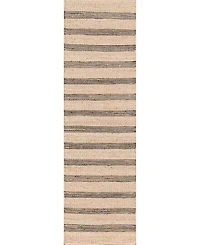 Novogratz Montauk Mtk-2 Charcoal 2'3" x 8' Runner Area Rug