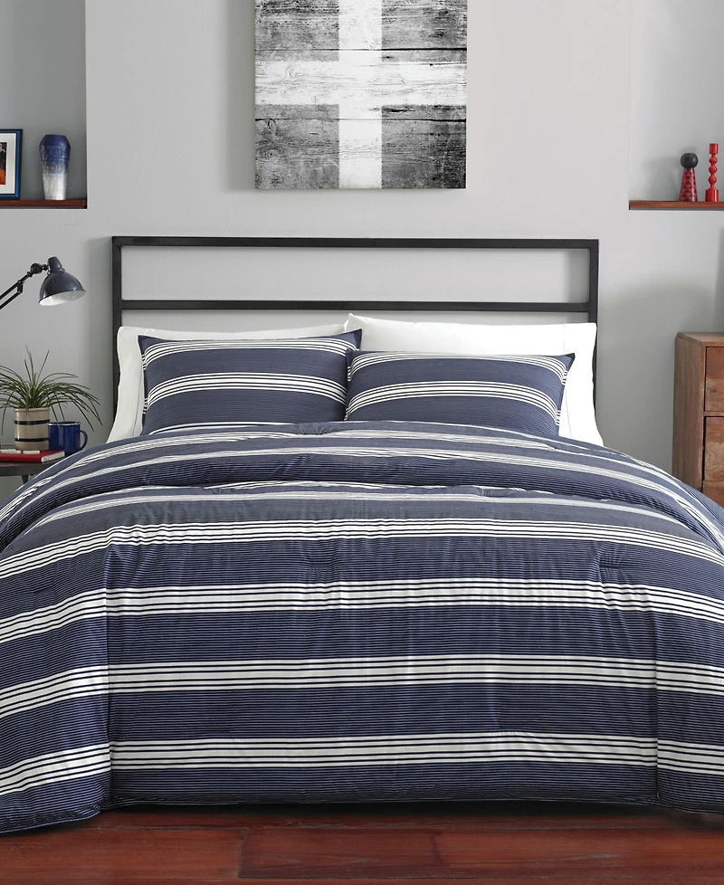 Nautica Craver Reversible 3-Piece Duvet Cover Set, King