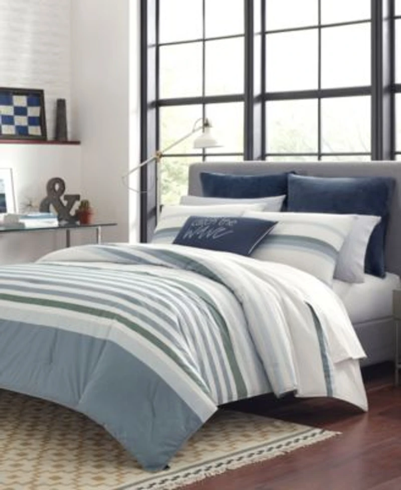 Closeout Nautica Lansier Reversible Comforter Sets