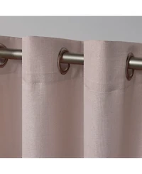 Exclusive Home Loha Linen Grommet Top Window Curtain Panel Pair