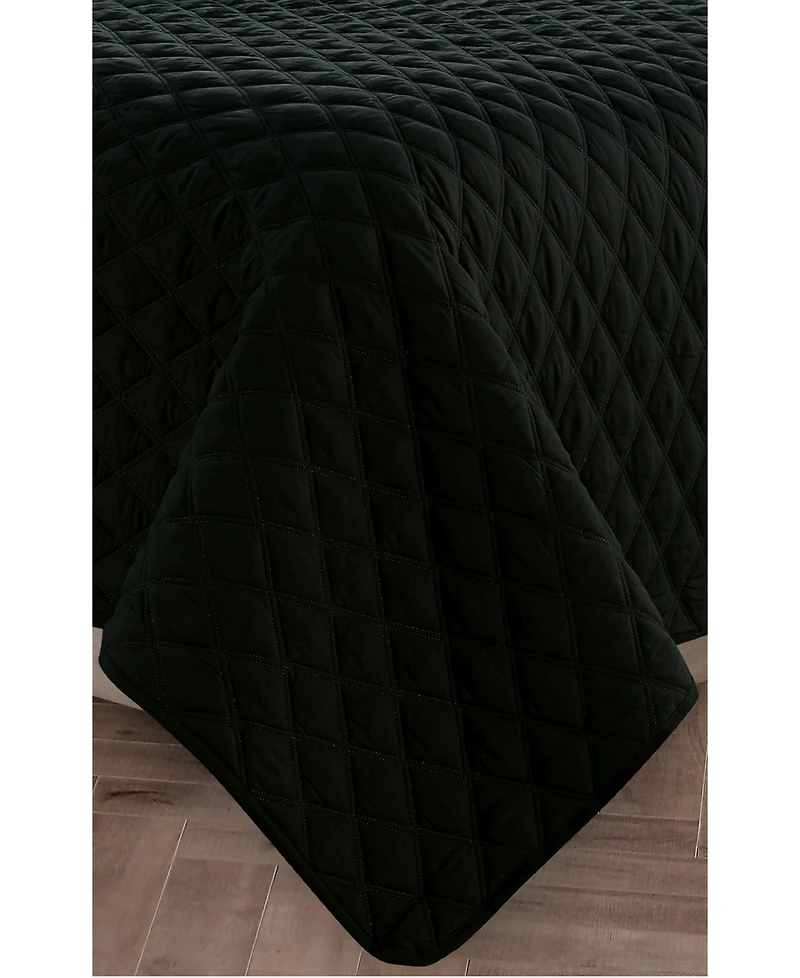 Elegant Comfort Luxury Diamond Design 3-Pc. Quilted Coverlet Set, King/California King
