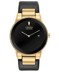Citizen Eco-Drive Men's Axiom Black Leather Strap Watch 40mm