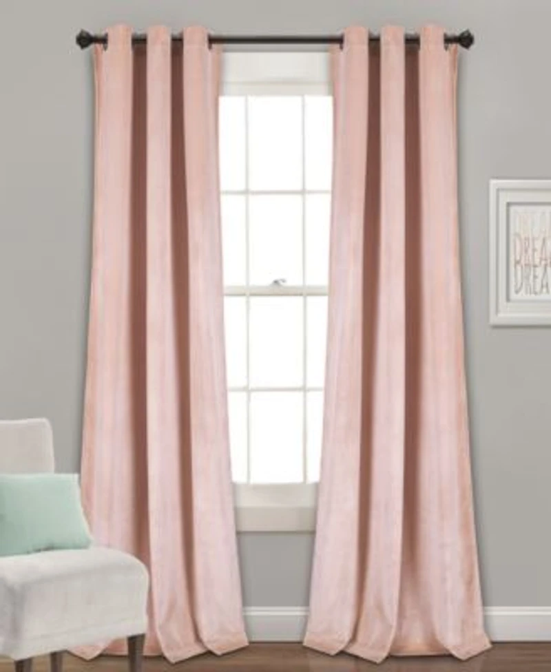 Lush Decor Prima Velvet Curtain Sets