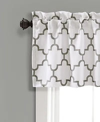 Bellagio 18" x 52" Geometric Print Valance