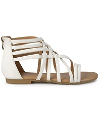 Journee Collection Women's Hanni Wide Width Crisscross Strappy Flat Sandals