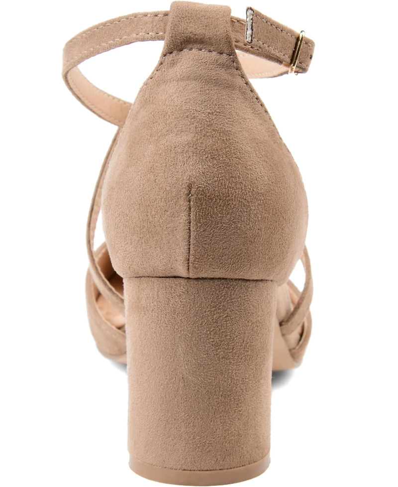 Journee Collection Women's Foster Crisscross Heels