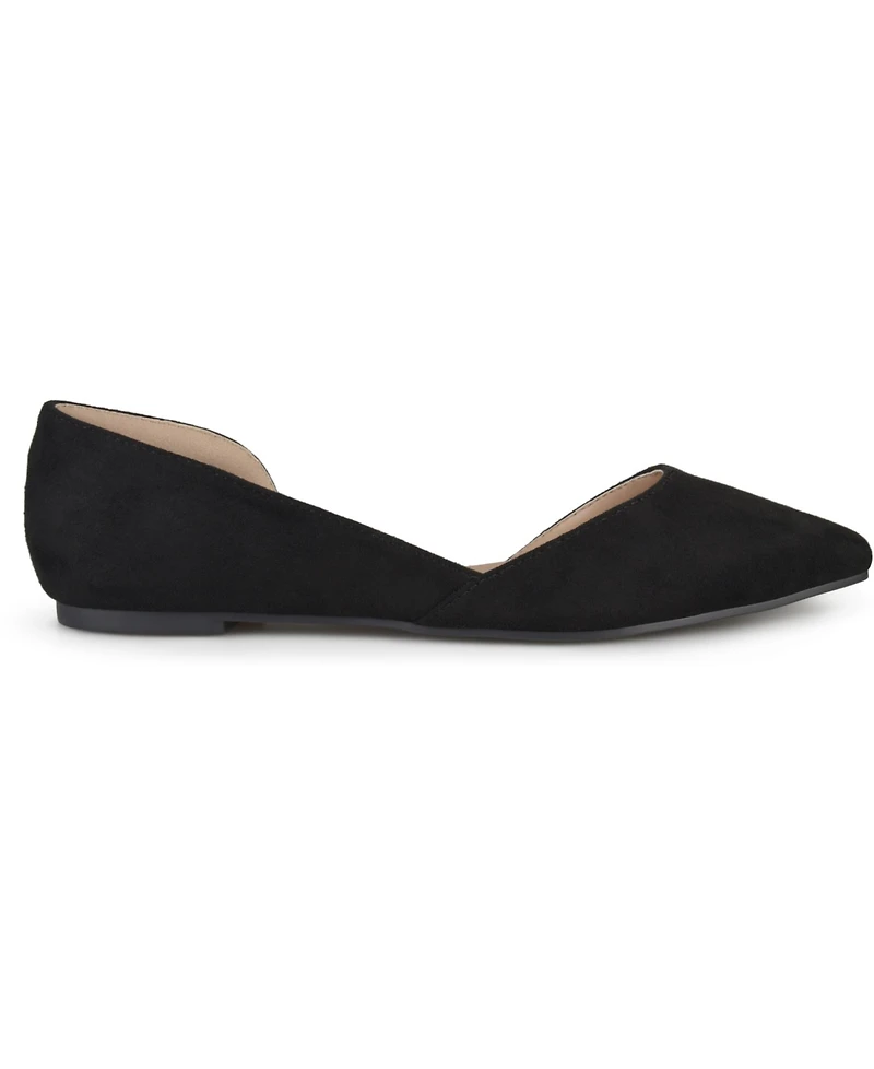 Journee Collection Women's Ester D'orsay Pointed Toe Flats