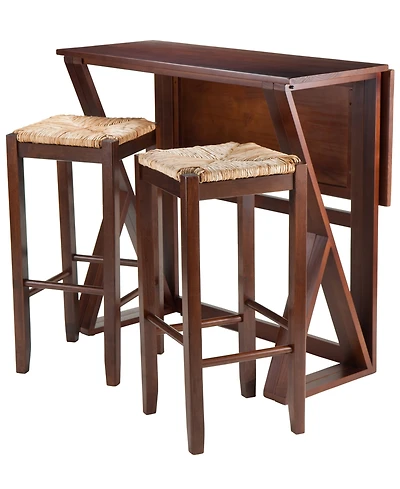 Harrington 3-Piece Drop Leaf High Table