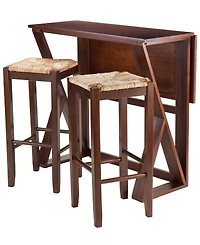 Harrington 3-Piece Drop Leaf High Table
