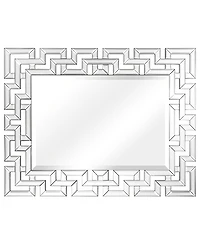 Empire Art Direct Solid Wood Covered with Beveled Antique Mirror Panels - 31" x 40"