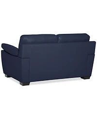 Lothan 64" Leather Loveseat, Created for Macy's