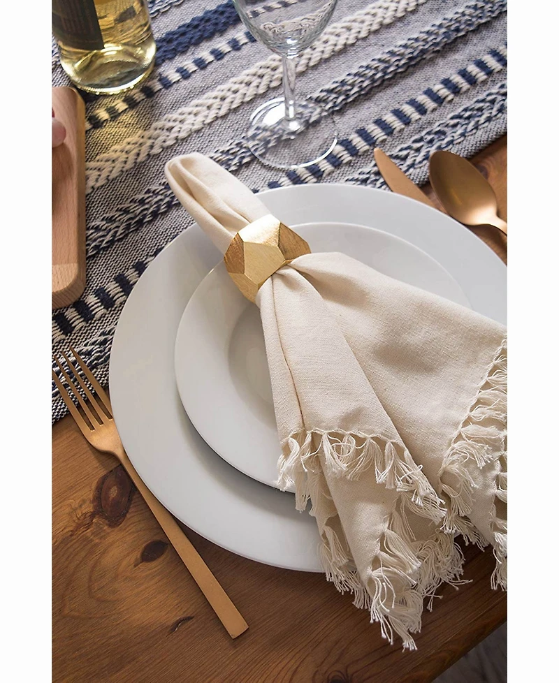 Design Imports Braided Stripe Table Runner 15" x 108"