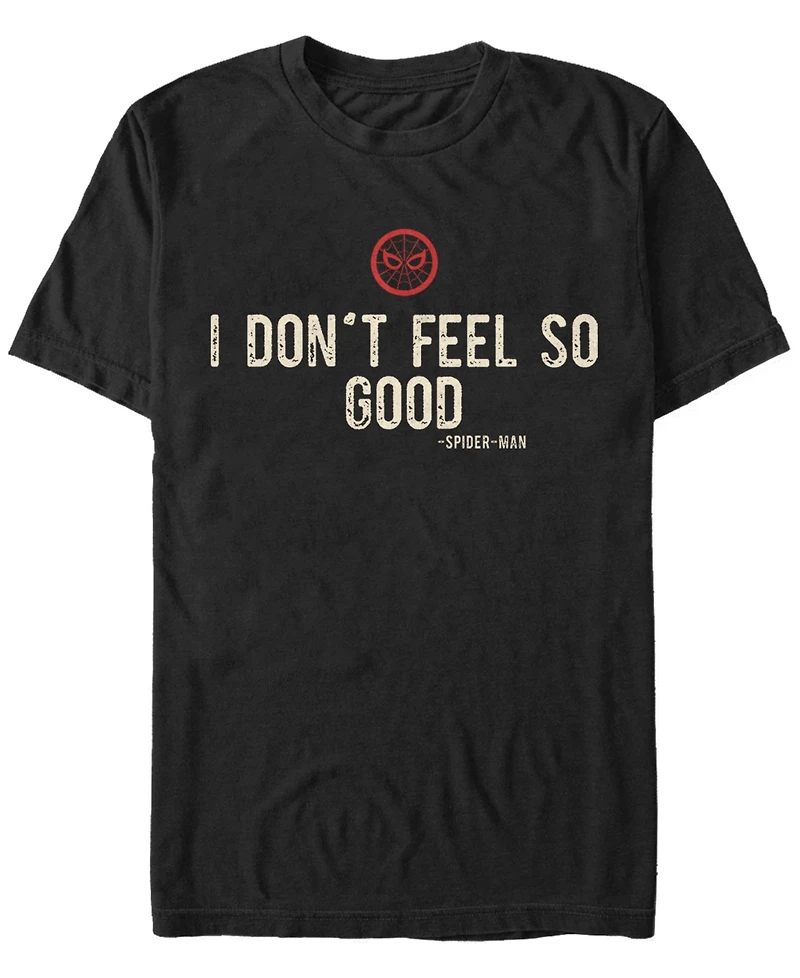 Marvel Men's Spider-Man I Don't Feel So Well Short Sleeve T-Shirt