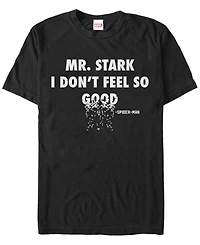 Marvel Men's Avengers Infinity War Spider-Man Quote Mr. Stark Short Sleeve T-Shirt