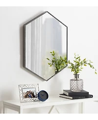 Kate and Laurel Rhodes Framed Hexagon Wall Mirror - 22" x 31"