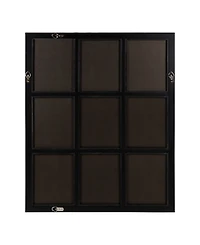 Kate and Laurel Hogan 9 Windowpane Wood Wall Mirror - 26" x 32"