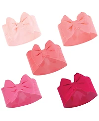 Hudson Baby Girls 5Pk Bow Headbands