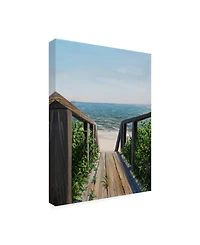 Paul Walsh Beach Walk Way Canvas Art - 15.5" x 21"
